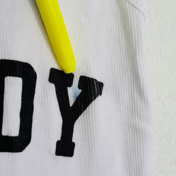 Beyonce Cowboy Carter Tank Top Medium Horseshoe White Ribbed CCT 2025 Tour Merch - Picture 6 of 10